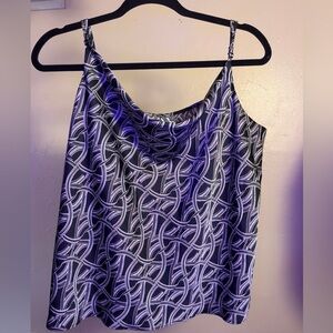 Worthington Black and White Patterned Camisole